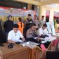 Polres Kebumen menggelar konferensi pers dugaan investasi bodong berkedok perusahaan New World Sport (NWS).  