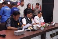 Kepala Satreskrim Polres Kebumen, AKP Dwi Atma Yofi Wirabrata, dalam konferensi pers yang digelar di Mapolres Kebumen, Jumat (2/1/2026).