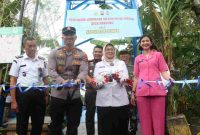 Polres Kebumen meresmikan renovasi infrastruktur penyeberangan di Dukuh Bandung Kidul, Desa Bandung, Kecamatan Kebumen