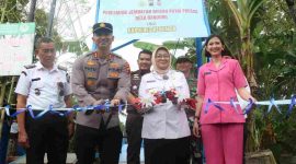 Polres Kebumen meresmikan renovasi infrastruktur penyeberangan di Dukuh Bandung Kidul, Desa Bandung, Kecamatan Kebumen