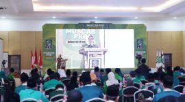 Bupati Kebumen Lilis Nuryani menghadiri pembukaan Muscab DPC PKB Kabupaten Kebumen di Hotel Mexolie.