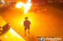 Kasus pelemparan diduga bom molotov di agen ekspedisi J&T di Karangsambung, Kebumen.
